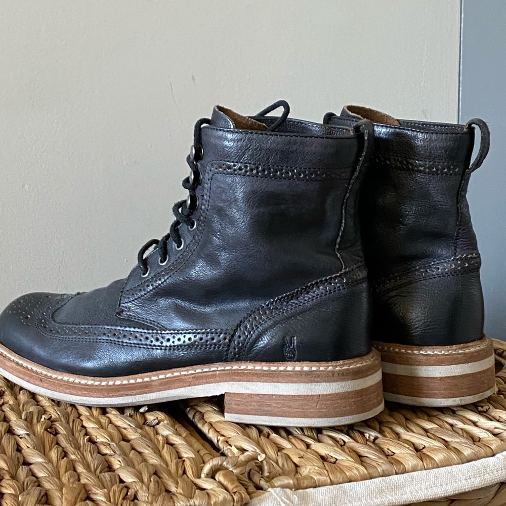 John Varvatos black boots